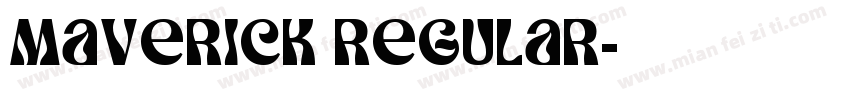 Maverick Regular字体转换